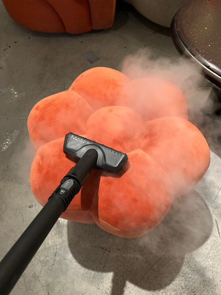 蒸氣清潔, 花朵造型的坐墊