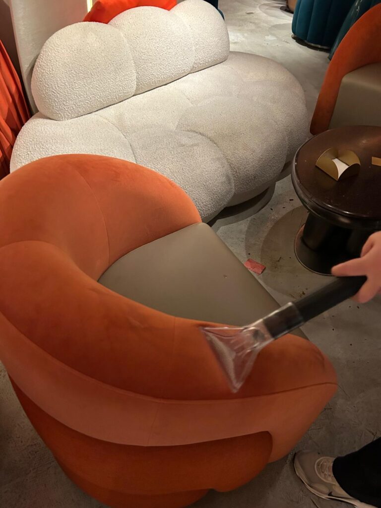 蒸氣清潔, 花朵造型的坐墊
