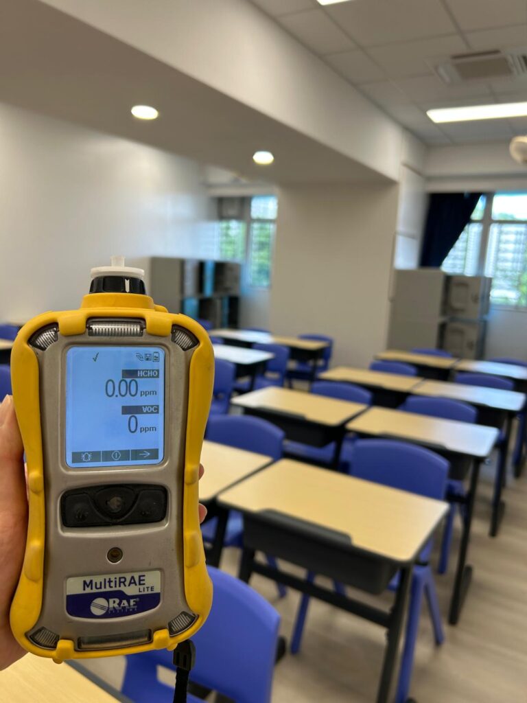 專業甲醛檢測機, 屏幕上顯示的數字代表
HCHO：0.00 ppm
VOC：0 ppm
